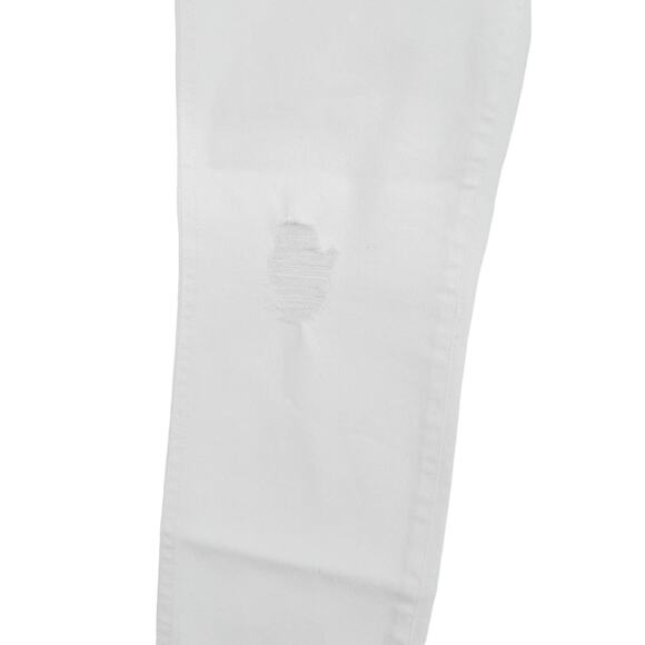 Kut From The Kloth Rachael High Rise Fab Ab Mom Raw Hem Optic White Size 0 - Picture 9 of 13